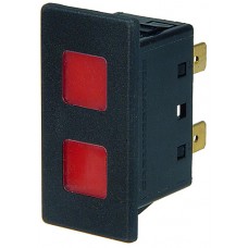 42002RR - Dual 12V red LED indicator. (1pc)